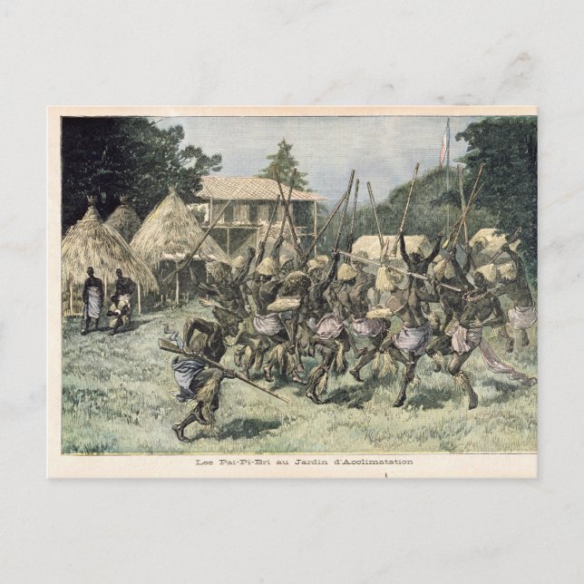 Cartão Postal Pai-Pi-Bri na Aclimatação de Jardin d (Frente)