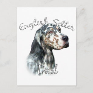 Cartão Postal Pai Setter Inglês 2