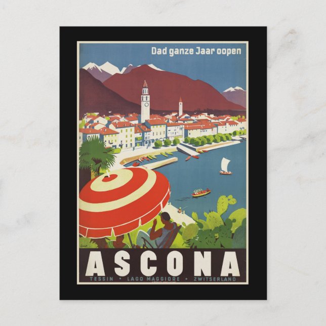 Cartão Postal Pai todo o ano aberto Ascona (Frente)
