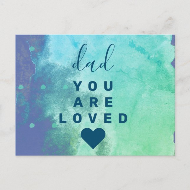 Cartão Postal pai você é amado (Frente)