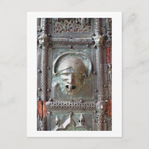 Cartão Postal Painel de Gargoyle da porta esquerda do portal, 1