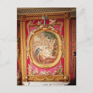 Cartão Postal Painel de tapeçaria representando Cupido e Psicos