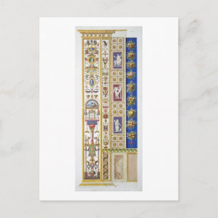 Cartão Postal Painel do Raphael Loggia no Vaticano, de