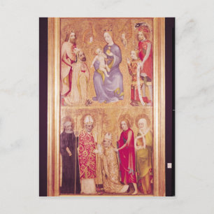 Cartão Postal Painel votivo Arcebispo Jan Ocko de Vlasim