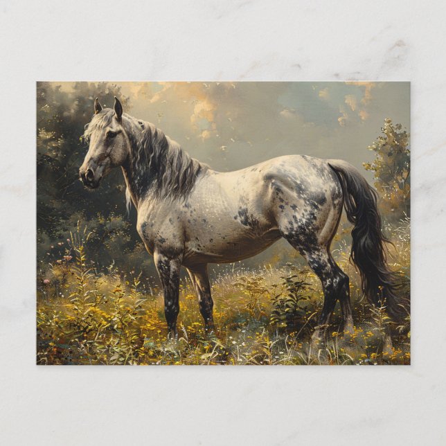 Cartão Postal Paintagem Wild Mustang (Frente)