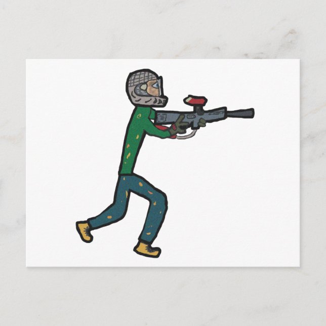 Cartão Postal Paintball (Frente)