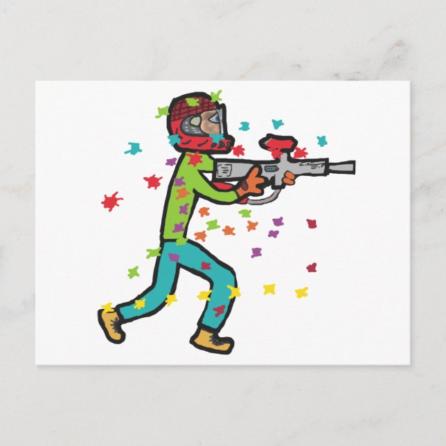 Cartão Postal Paintball (Frente)