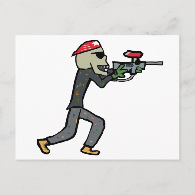 Cartão Postal Paintball (Frente)