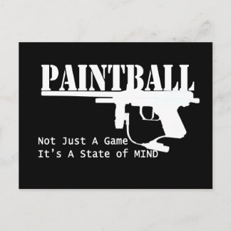 Cartão Postal Paintball State of Mind