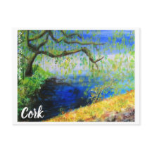 Cartão postal Painting Cork Willows
