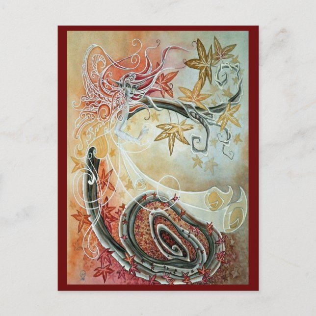 Cartão Postal País das fadas da queda (Frente)