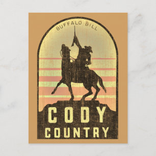 Cartão Postal País de Cody Wyoming