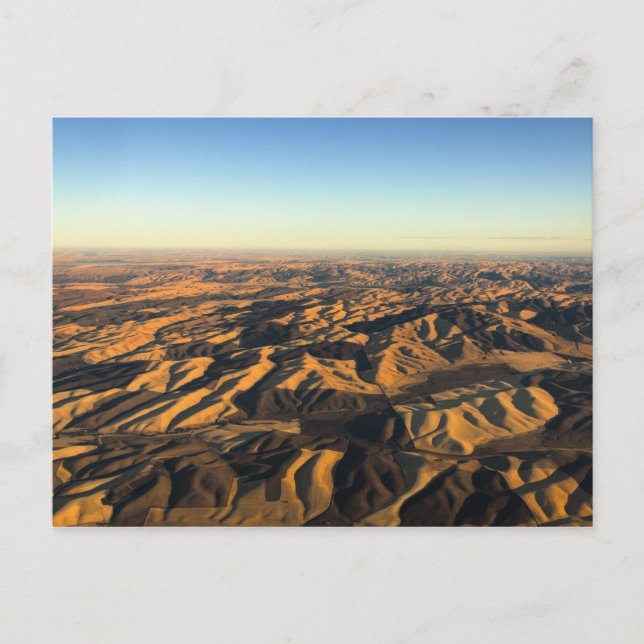 Cartão Postal país do vinho Walla Walla do alto (Frente)