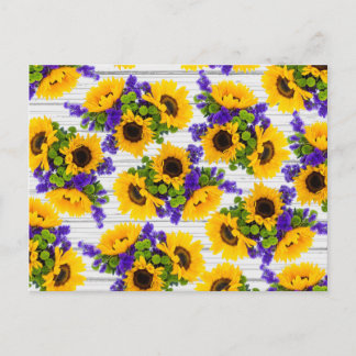 Cartão Postal País Madeira Branca Rústica Amarelo Roxo