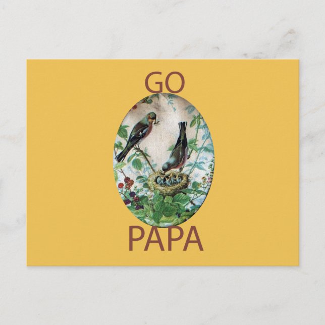 Cartão Postal Pais Parados, Pintinhos Preciosos: Uma História da (Frente)