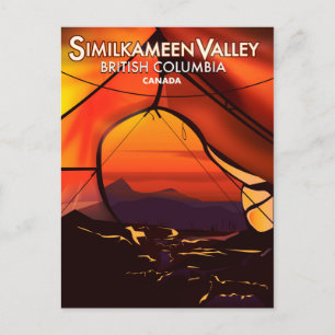 Cartão Postal País Similkameen, Canadá pôster de viagem vintage
