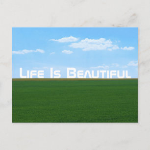 Cartão Postal Paisagem "A Vida é Bonita"