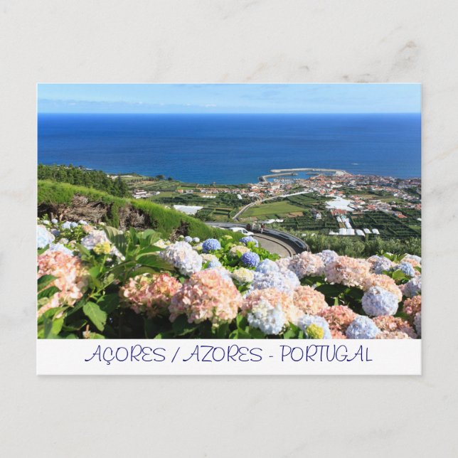 Cartão Postal Paisagem Açores (Frente)