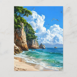 Cartão Postal Paisagem Cêntica do Mar