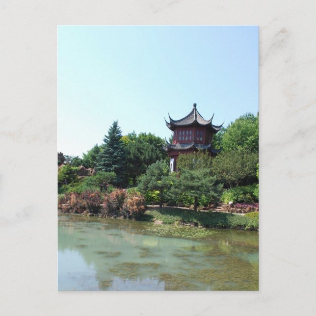 Cartão Postal Paisagem chinesa (Frente)