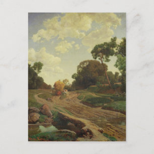 Cartão Postal Paisagem com Haywagon, c.1858