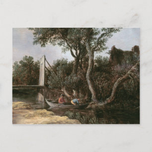 Cartão Postal Paisagem com Ponte, c.1628