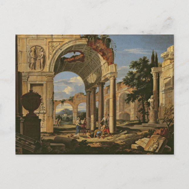 Cartão Postal Paisagem com Ruins, 1673 (Frente)