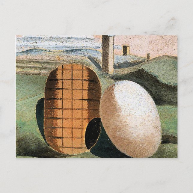 Cartão Postal Paisagem Composição famosa pintura de Paul Nash (Frente)