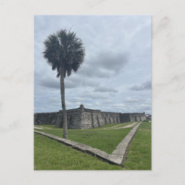 Cartão Postal Paisagem Costeira do Forte Histórico de St. August
