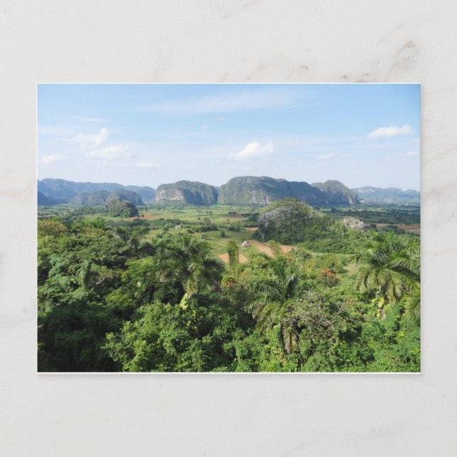 Cartão Postal Paisagem cubana (Frente)