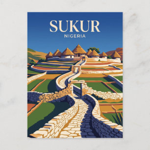 Cartão Postal Paisagem Cultural de Sukur na Nigéria