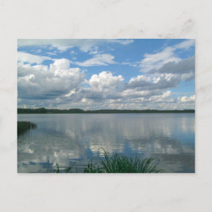 Cartão Postal Paisagem da Natureza Cenário Lago Céu Belarus Cart
