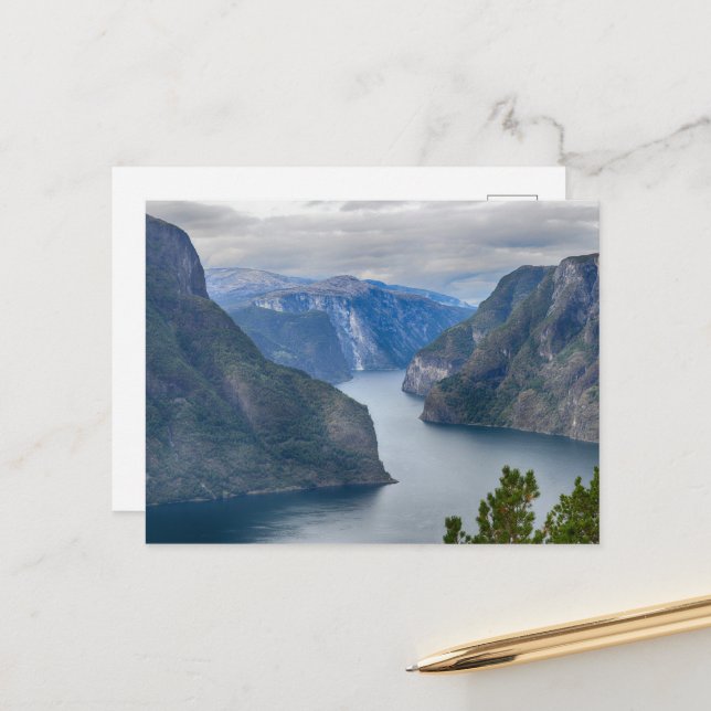 Cartão Postal Paisagem da Noruega (Frente/Verso In Situ)