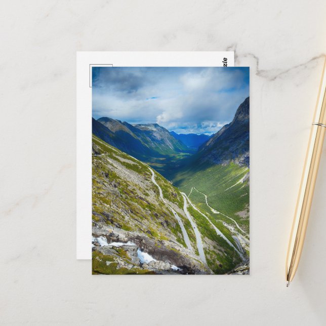 Cartão Postal Paisagem da Noruega (Frente/Verso In Situ)