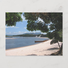 Cartão Postal Paisagem da selva da Venezuela na Praia Sandy