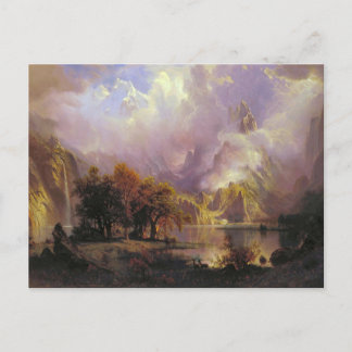 Cartão Postal Paisagem das Montanhas Rochosas por Albert Biersta