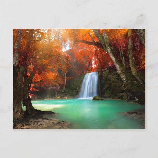 Cartão Postal Paisagem de ângulo | Kanchanaburi, Tailândia (Frente)