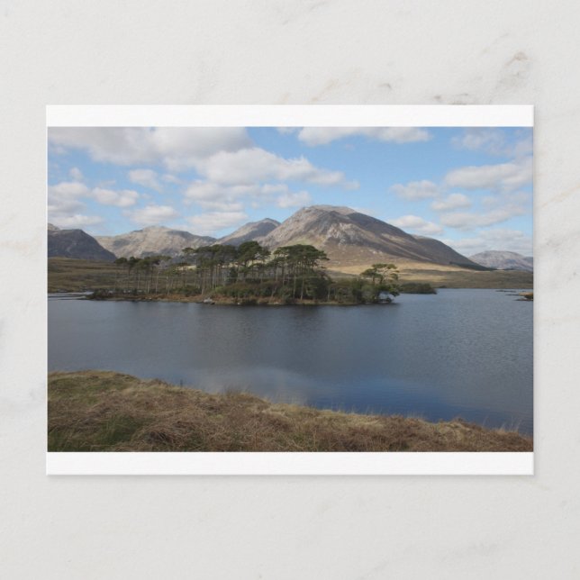 Cartão Postal Paisagem de Connemara (Frente)