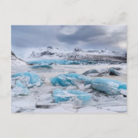Paisagem de gelo glaciar, Islândia