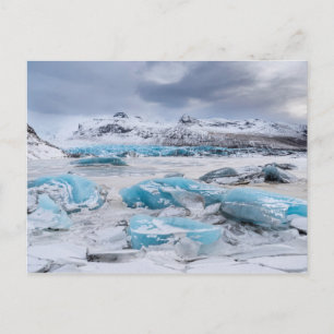 Cartão Postal Paisagem de gelo glaciar, Islândia