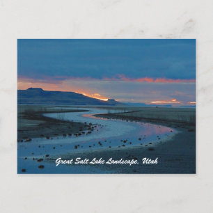 Cartão Postal Paisagem de Great Salt Lake, Utá