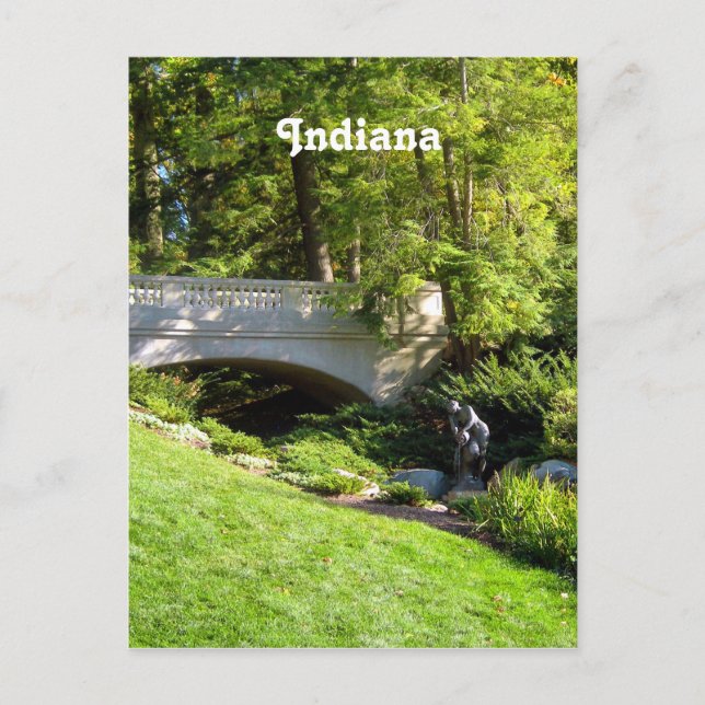 Cartão Postal Paisagem de Indiana (Frente)