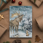 Cartão Postal Paisagem de inverno Aquarela Molha Natal<br><div class="desc">Este design pode ser personalizado escolhendo a opção Editar Design. Você também pode transferir para outros itens. Entre em contato comigo em colorflowcreations@gmail.com ou use a opção de bate-papo no topo da página se você quiser ter este design em outro produto ou precisar de assistência com este design. Veja mais...</div>