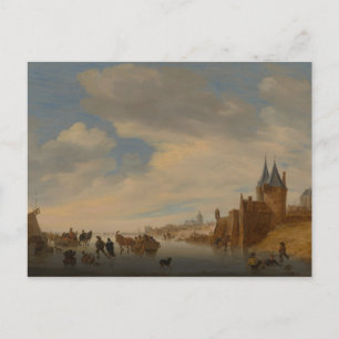 Cartão Postal Paisagem de inverno em Arnhem   1653