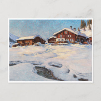 Cartão Postal Paisagem de inverno perto de Davos