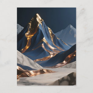 Cartão Postal Paisagem de Mármore da Montanha Dourada