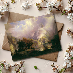 Cartão Postal Paisagem de Montanha Rochosa Cenário Majestoso