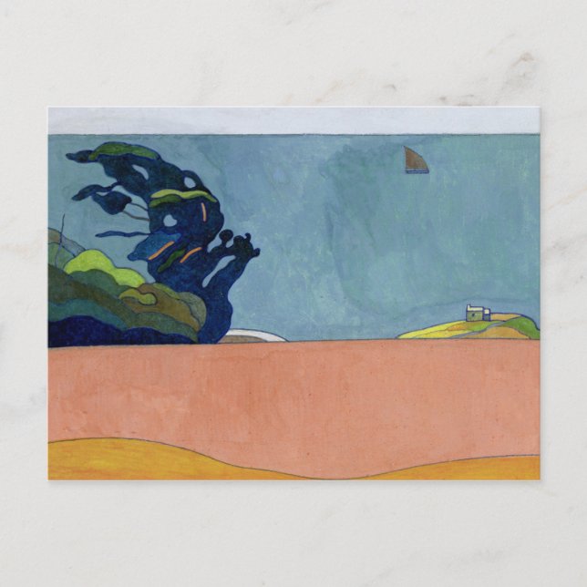 Cartão Postal Paisagem de Pouldu, c.1892 (Frente)