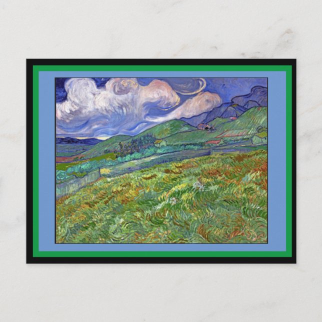 Cartão Postal Paisagem de Saint-Rémy, Van Gogh, (Frente)