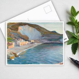 Cartão Postal Paisagem de Shore da Região de Nápoles, M. Enckell